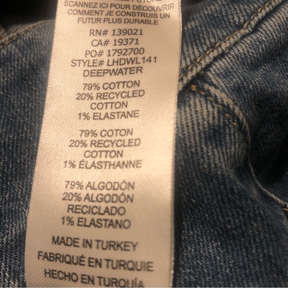 NWT $268 FRAME Le Hardy High Waist Wide Leg Jeans in 'Deepwater' in size 32! - Picture 12 of 12